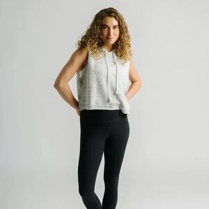 Zyia Gray Bianca Crop Hoodie